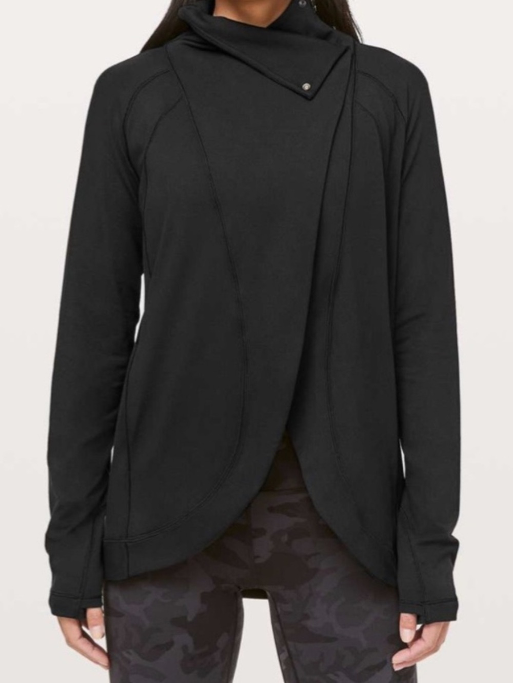 Lululemon Black Rulu Rally Wrap Jacket 6